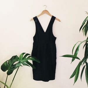 United Bamboo Black Button Pinafore